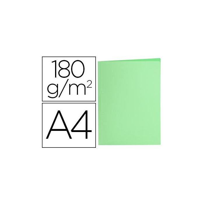 Subcarpeta Liderpapel A4 Verde Pastel 180 gr-M2 50 unidades