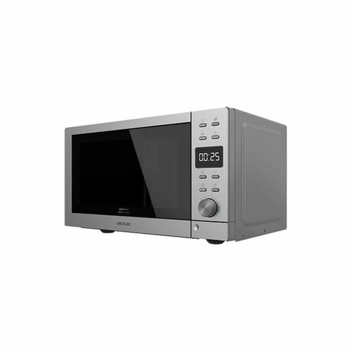 Cecotec 01398 Microondas Encimera Sin Plato Digital 20L 700W Negro Acero, 8 Programas, Descongelación, Interior Cerámico Fácil Limpieza 4