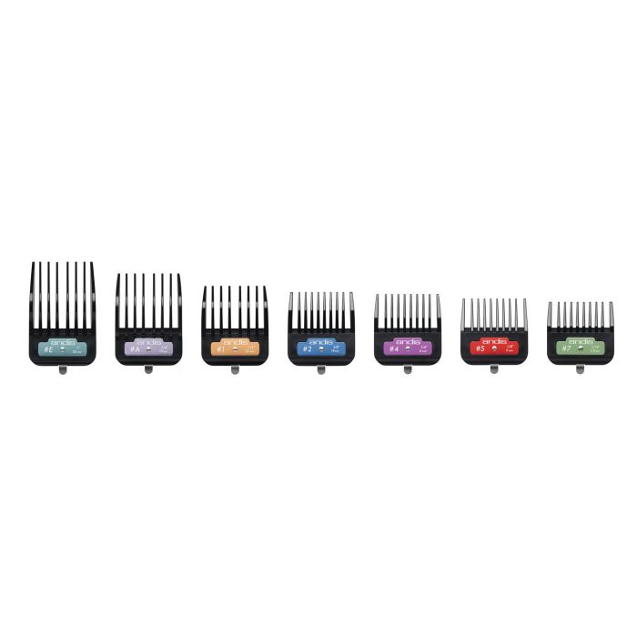 Andis Juego 7 Peines Alzada Universales para Cuchillas UltraEdge y Ceramic Edge nº10 con Estuche, Color Codificado y Medidas 1.5 a 25mm 3 Andis Juego 7 Peines Alzada Universales para Cuchillas UltraEdge y Ceramic Edge nº10 con Estuche, Color Codificado y Medidas 1.5 a 25mm 3