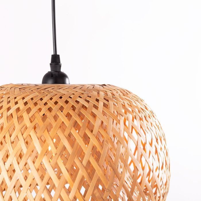 Lámpara Colgante Antony de Ratán Natural SKD-P-2046 | Diseño Elegante Sostenible para Comedor, Dormitorio, Cocina y Oficina 1