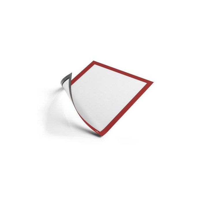 Marco Durable Magnetico Duraframe A4 Rojo Bolsa De 5