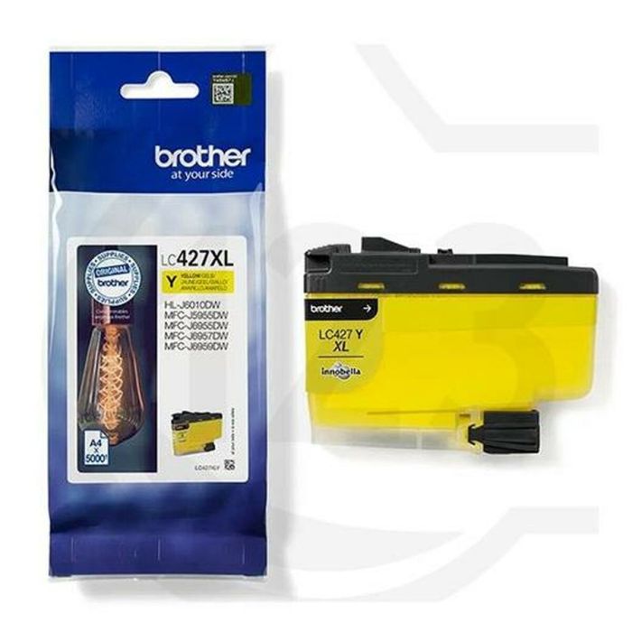 Cartucho de Tinta Original Brother Amarillo (5 Unidades) 1 Cartucho de Tinta Original Brother Amarillo (5 Unidades) 1