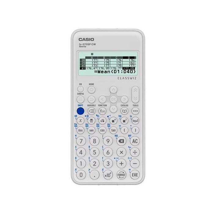 Casio Calculadora Científica Fx-570Spcw, 10+2 Dígitos, 576 Funciones, Negro-Blanco