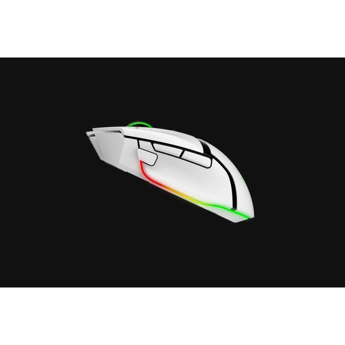 Razer Basilisk V3 Pro Ratón Gaming Inalámbrico Blanco, Óptico, Bluetooth/USB-C, 30000 DPI, 11 Botones Programables 12