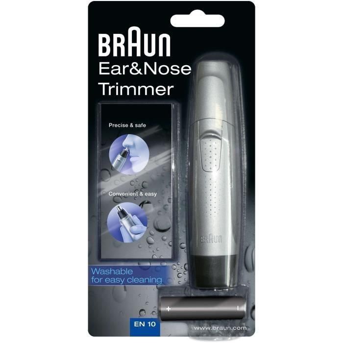 Cortadora de césped para orejas y nariz - Braun EN10 2