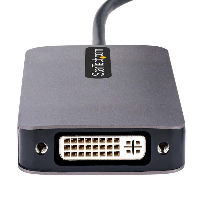 Startechcom Adaptador USB-C a HDMI DVI VGA 4K 60Hz Multipuerto Compatible Thunderbolt 3/4 3