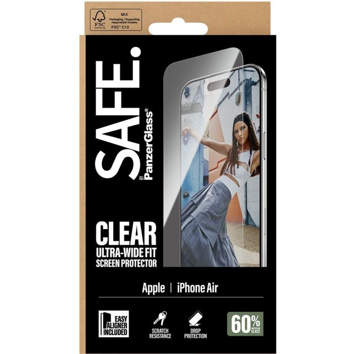 PanzerGlass SAFE Air/UWF Protector de Pantalla para iPhone Air con EasyAligner, Transparente 2