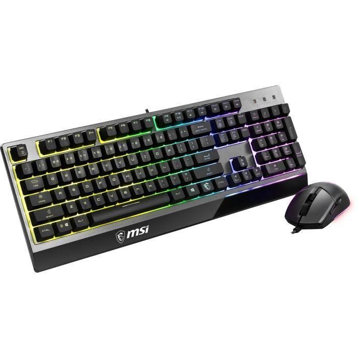 Paquete combinado de teclado y mouse MSI Vigor GK30 1