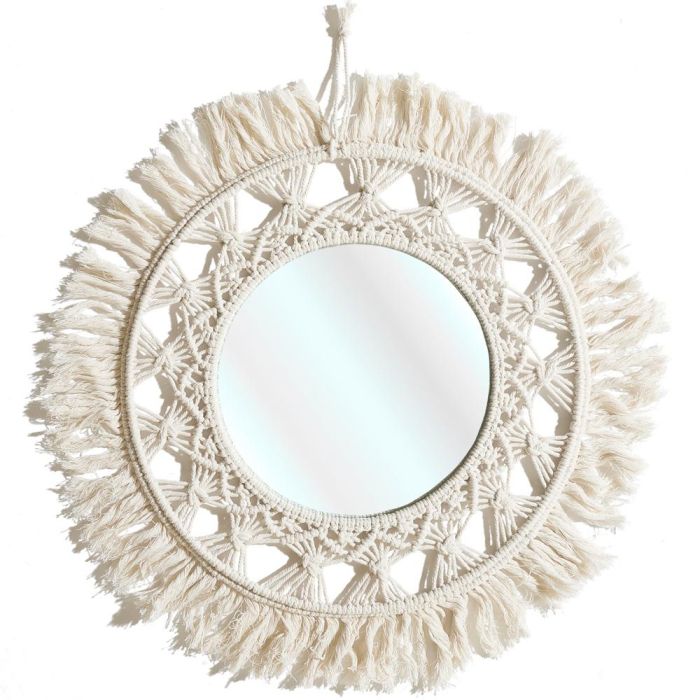 Espejo Boho Home Deco Factory diámetro 55 cm Espejo Boho Home Deco Factory diámetro 55 cm