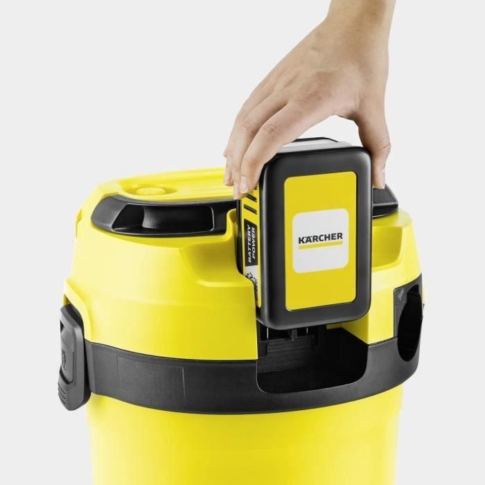 Agua y aspiradora de polvo inalámbrico WD 3-18 V-17/20 (sin batería) Karcher 1