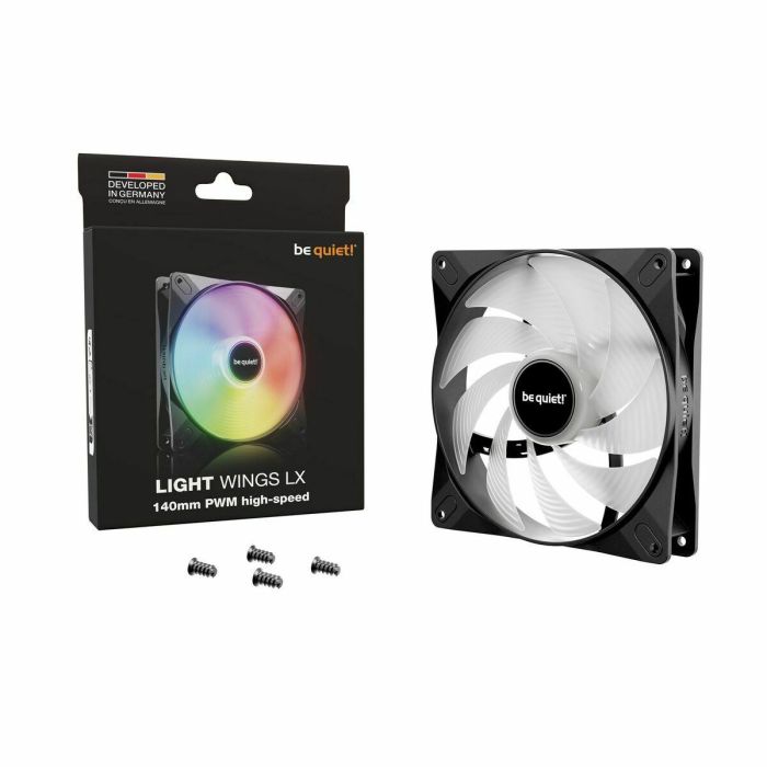 Be Quiet BL129 - Ventilador de Caja Light Wings LX 140mm - PWM de Alta Velocidad 18