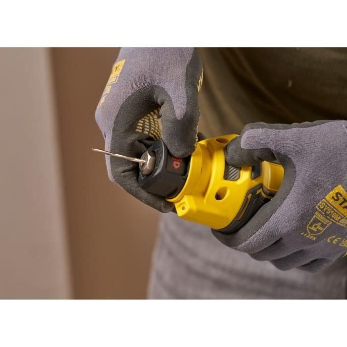 Stanley Fatmax SFMCE200B-XJ Fresadora de placas de yeso 18V, 26000 rpm, Luz LED, Brocas Incluidas 4