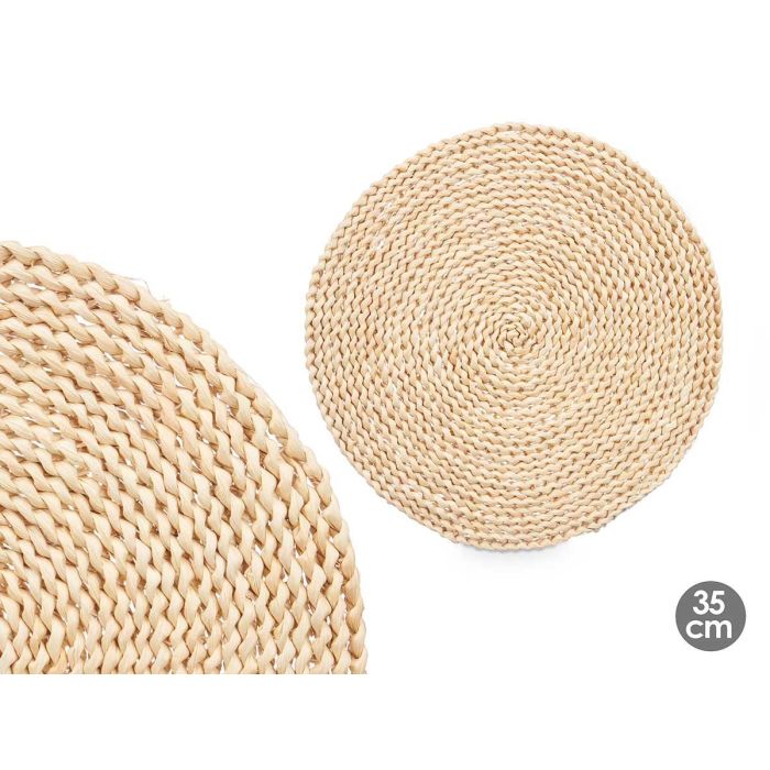 Salvamantel Kinvara 35x35 cm, fibra natural de maíz, color natural (12 Unidades) Salvamantel Kinvara 35x35 cm, fibra natural de maíz, color natural (12 Unidades)