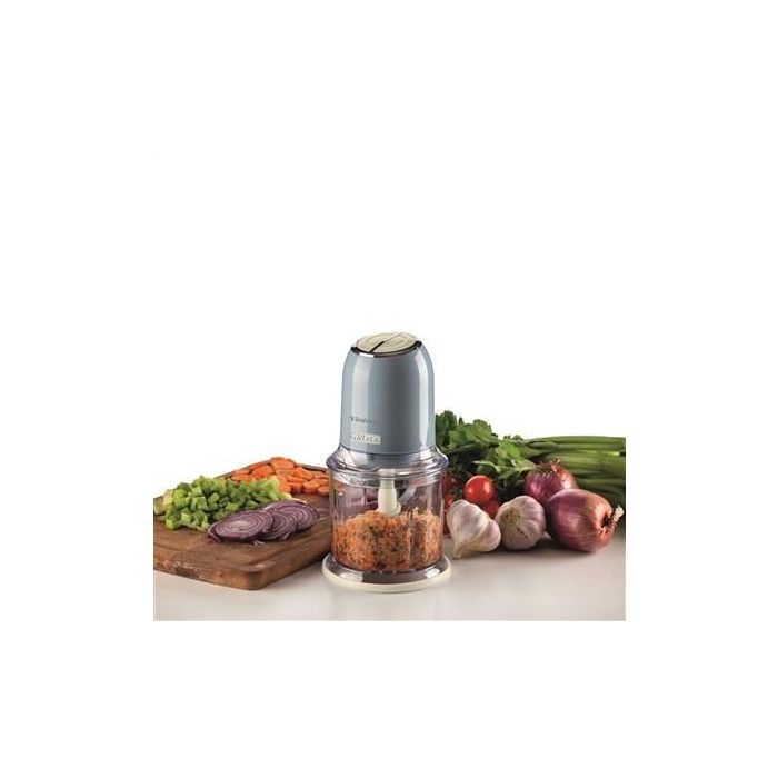 Ariete 438/05 Picadora Vintage Azul 400W 4 Cuchillas Acero Inoxidable 2 Velocidades 6