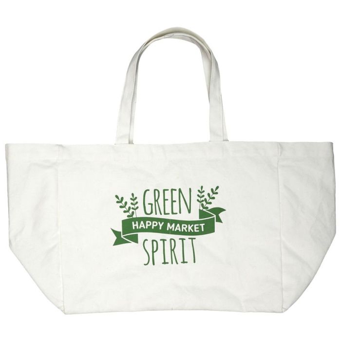 Entre Temps Bolsa Compra Con Bolsillos 100% Algodón 2