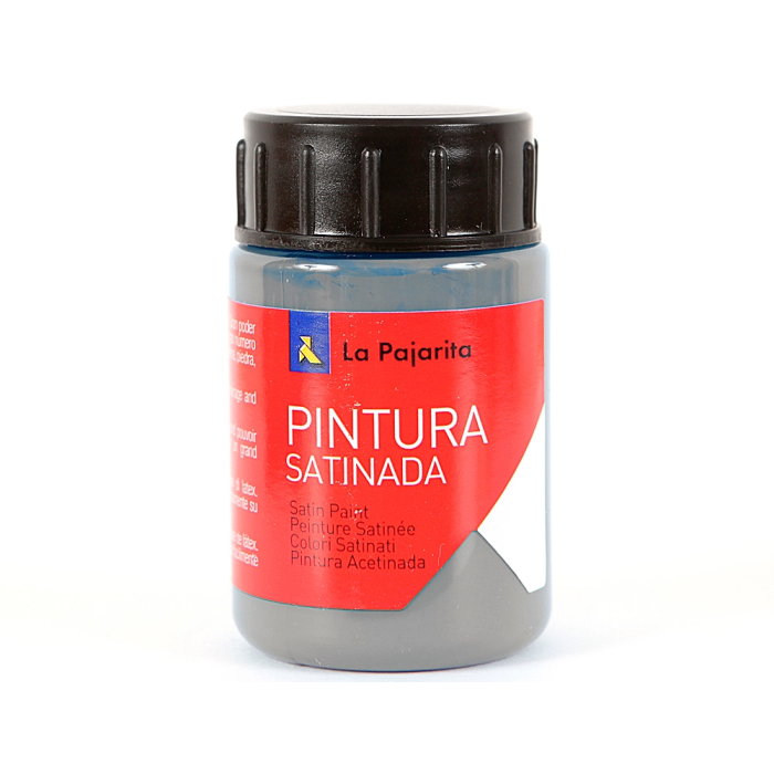 La Pajarita Pintura Latex Gris Acabado Satinado 35 ml 1
