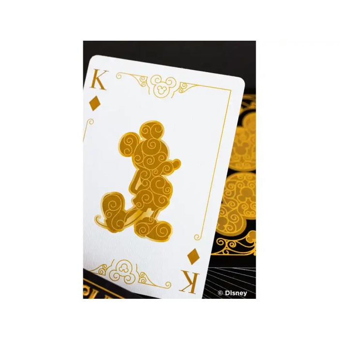 Fournier Baraja de Cartas Bicycle Disney Black and Gold Mickey, Lujo y Estilo con Estampado Dorado 6