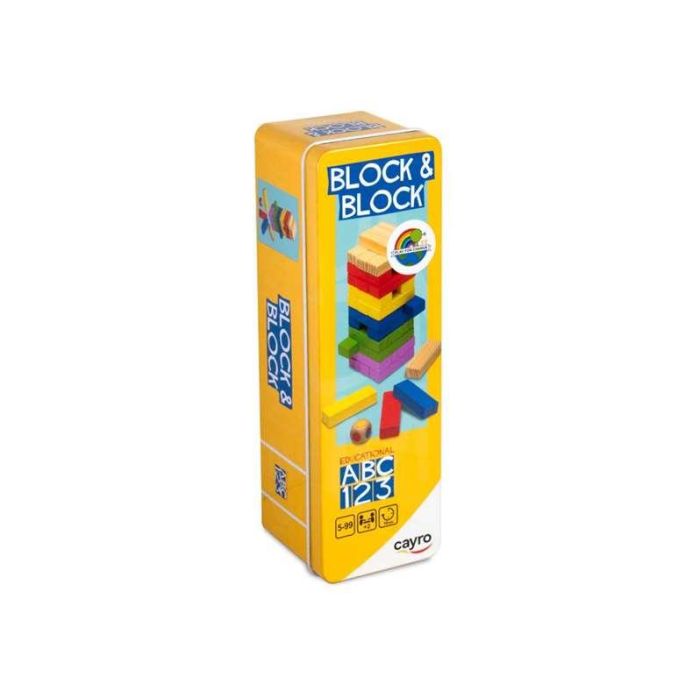 Juego block a block en caja de metal. 36 piezas. habilidad, pulso firme y decisión 6x18.5x5 Juego block a block en caja de metal. 36 piezas. habilidad, pulso firme y decisión 6x18.5x5