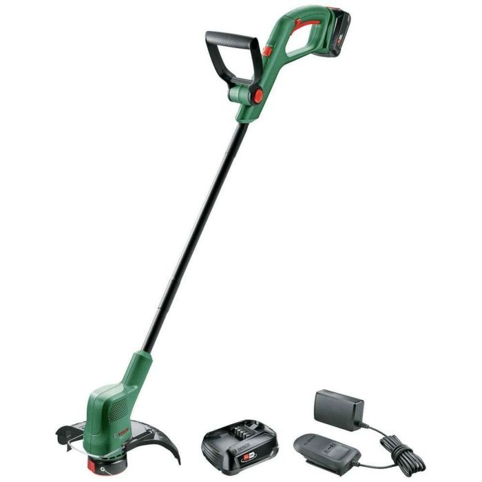 Bosch Easygrass Cut 18V-260 Cortabordes Inalámbrico para Césped y Jardín - Función Border Cut con 2 Baterías 2.0 Ah