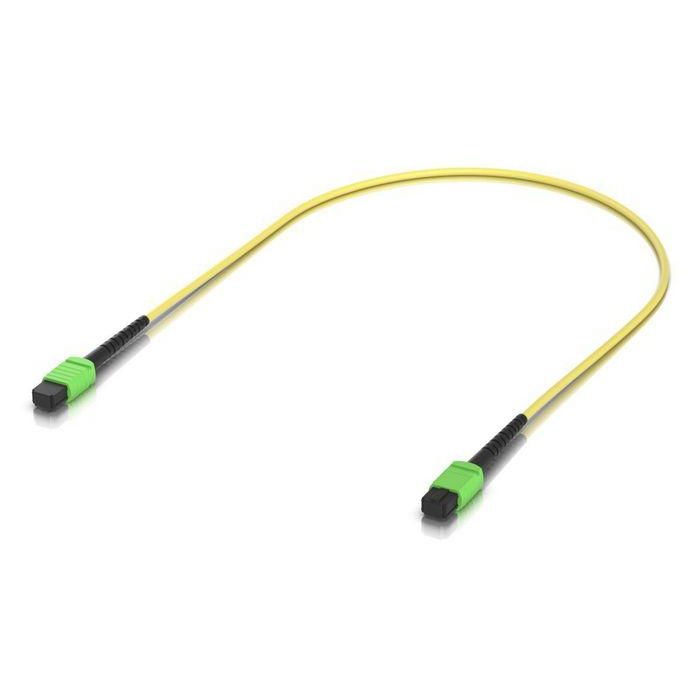 Ubiquiti Cable Patch Fibra Óptica OS2 Monomodo MPO/APC-MPO/APC 12 Fibras 0.5m Amarillo Pack de 10 para 100G