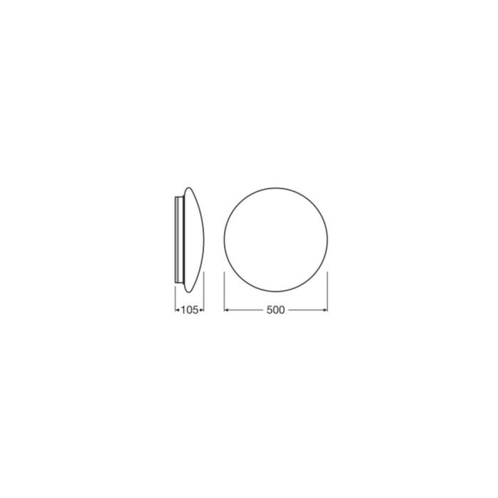 [LVE-4099854042157] Aplique LED Ledvance 42 / 30 / 19W 3500 / 2500 / 1500Lm 3000K 120º IP44 2