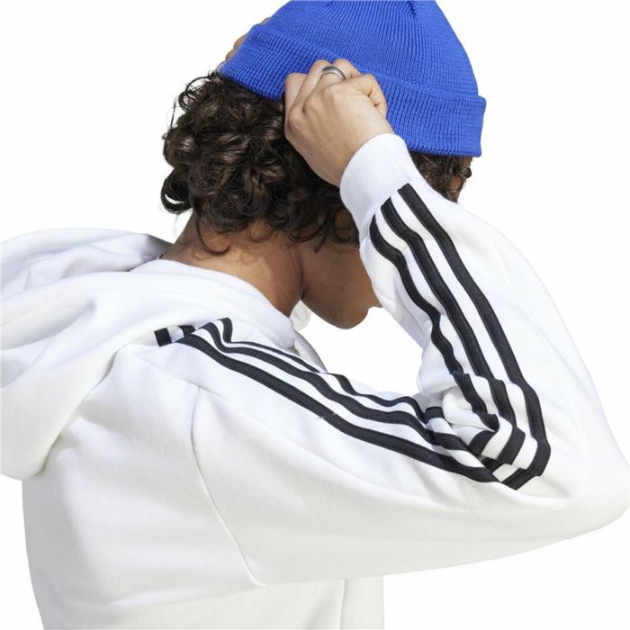 Sudadera con Capucha Hombre Adidas 3S Fl Hd Blanco XL 1 Sudadera con Capucha Hombre Adidas 3S Fl Hd Blanco XL 1