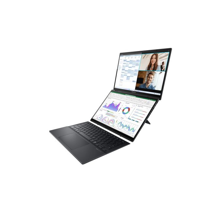 ASUS Zenbook Duo OLED UX8406CA-PZ009W - Portátil 14" WQXGA+ 120Hz, Intel Core Ultra 9, 32GB RAM, 2TB SSD, Arc 140T, Windows 11 Home, Gris Tintero - Teclado QWERTY español 7 ASUS Zenbook Duo OLED UX8406CA-PZ009W - Portátil 14" WQXGA+ 120Hz, Intel Core Ultra 9, 32GB RAM, 2TB SSD, Arc 140T, Windows 11 Home, Gris Tintero - Teclado QWERTY español 7