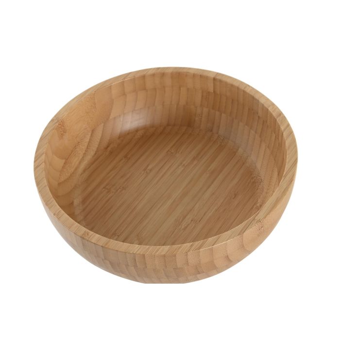 DKD Home Decor Bol Ensaladera de Bambú Natural de 25 cm x 25 cm x 8 cm, Utensilio Básico para Cocina y Hogar (2 Unidades) 2 DKD Home Decor Bol Ensaladera de Bambú Natural de 25 cm x 25 cm x 8 cm, Utensilio Básico para Cocina y Hogar (2 Unidades) 2