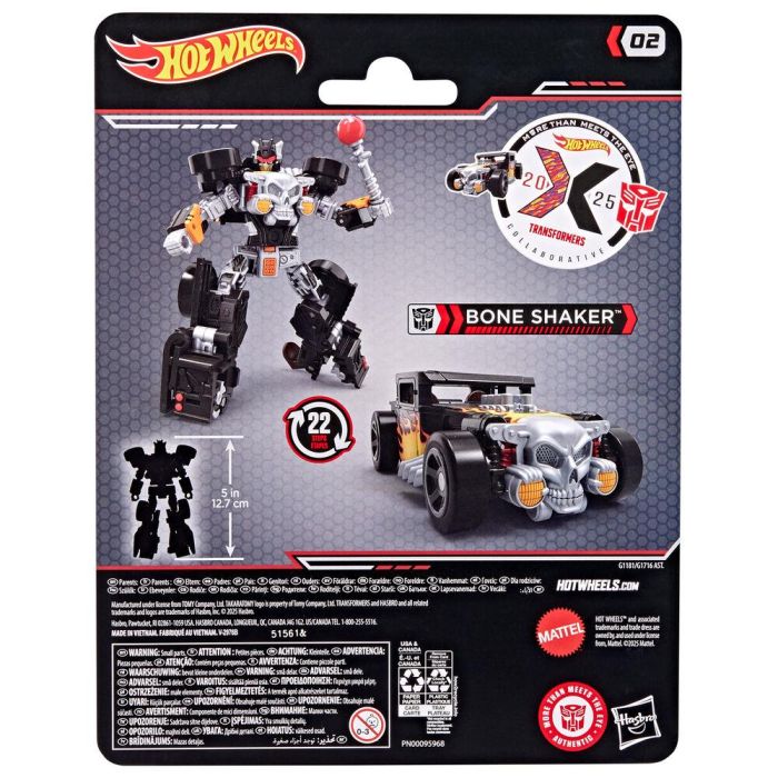Coche Bone Shaker Transformers Hot Wheels 4