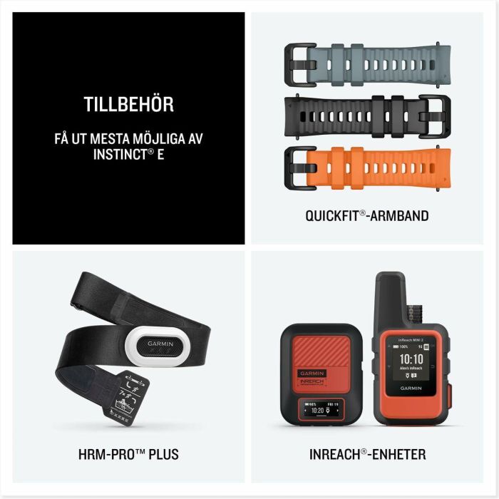 Garmin Instinct E 2,18 cm (0.86") MIP 40 mm Digital 166 x 166 Pixeles Negro GPS (satélite) 22 Garmin Instinct E 2,18 cm (0.86") MIP 40 mm Digital 166 x 166 Pixeles Negro GPS (satélite) 22