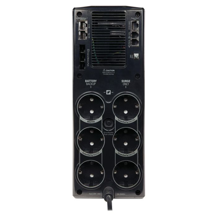 APC BR1500G-GR Sistema de Alimentación Ininterrumpida (UPS) Línea Interactiva 1,5 kVA 865 W 6 Salidas AC