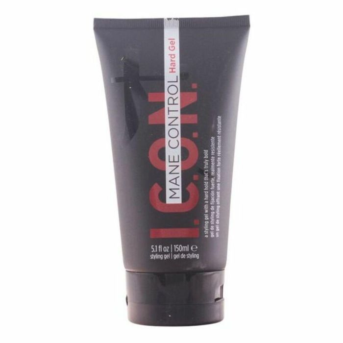 I.C.O.N. MANE CONTROL Hard Gel - Gel Fijación Extrafuerte, Acabado Brillante Efecto Mojado, Protector Antiedad y Vegano, 150 ml