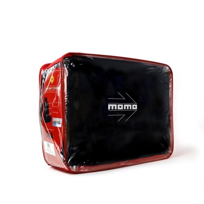 Set Completo Cubre Asientos Momo Coche 11 Piezas Negro Y Rojo MOMLSC021BR 1 Set Completo Cubre Asientos Momo Coche 11 Piezas Negro Y Rojo MOMLSC021BR 1