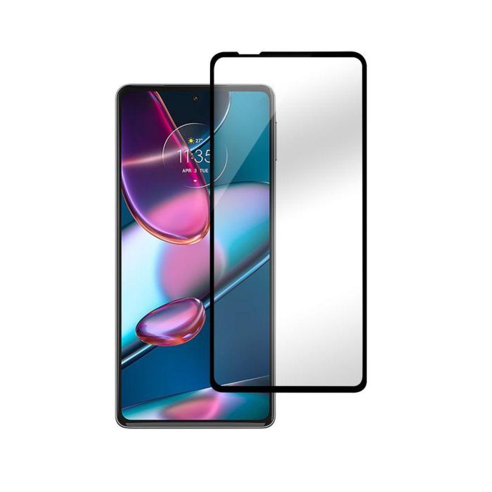 eSTUFF Protector de Pantalla Titan Shield para Motorola Edge 30 Pro, Cobertura Total, Cristal Templado 9H