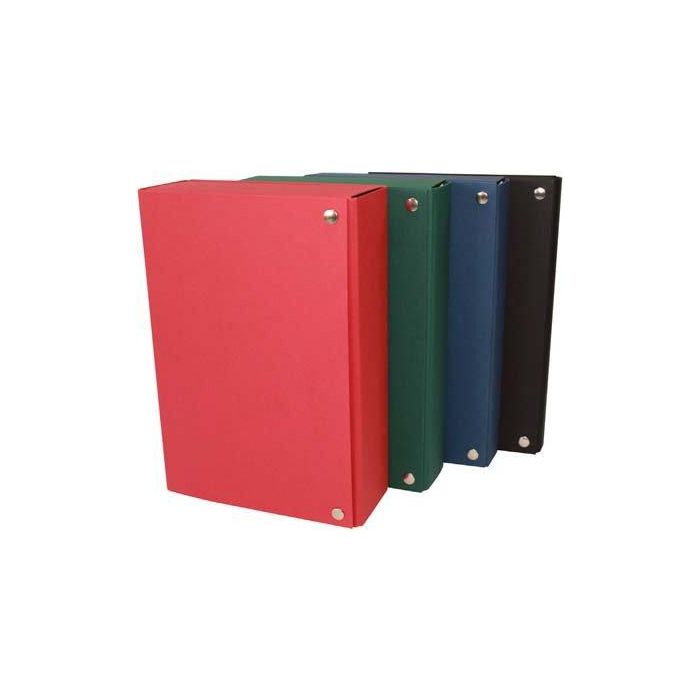 Carpeta De Proyectos Mariola Carton Forrado Geltex Armada Cierre Broche 3Cm Verde