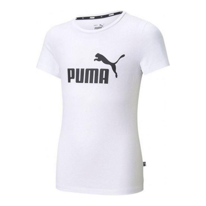 Camiseta de Manga Corta Infantil Puma ESS Logo Tee Blanco 0 Camiseta de Manga Corta Infantil Puma ESS Logo Tee Blanco 0