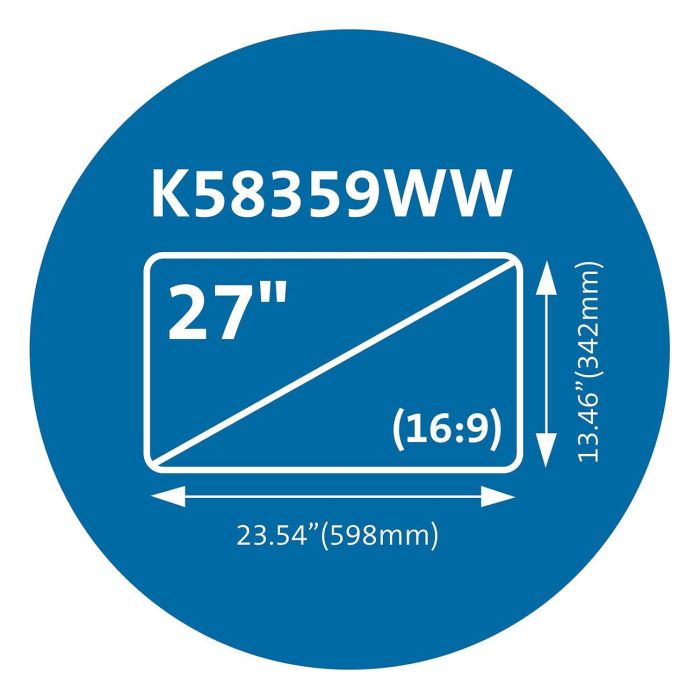 Kensington Filtro de Privacidad Magnético MagPro para Monitor 27" 16:9 Antideslumbrante Anti-huellas Fácil de Retirar TAA