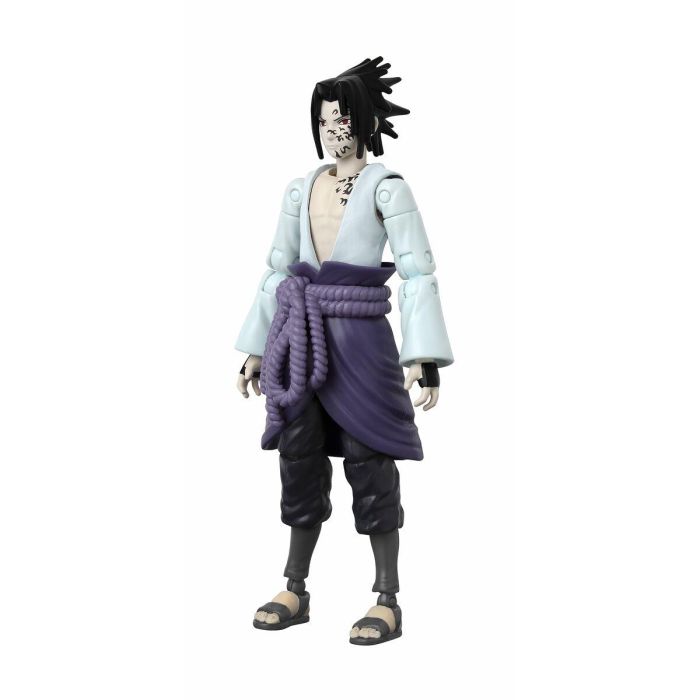 Bandai Figura de Acción Coleccionable Sasuke Uchiha Naruto Shippuden Anime Heroes Beyond 17 cm, detallada y articulada con accesorios 4
