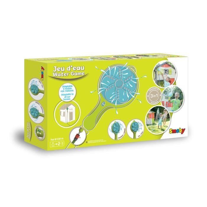 Smoby Ducha de Mano 3 en 1 para Suelo, Colgar y Sujetar con Conexión Gardena y Ajuste de Flujo