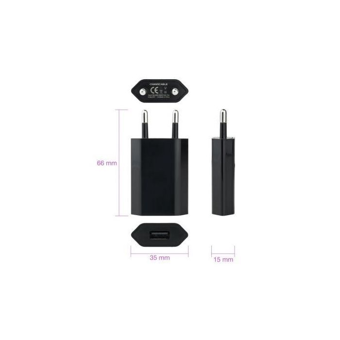 Cargador USB TooQ 10.10.2002 Negro 5 W 2