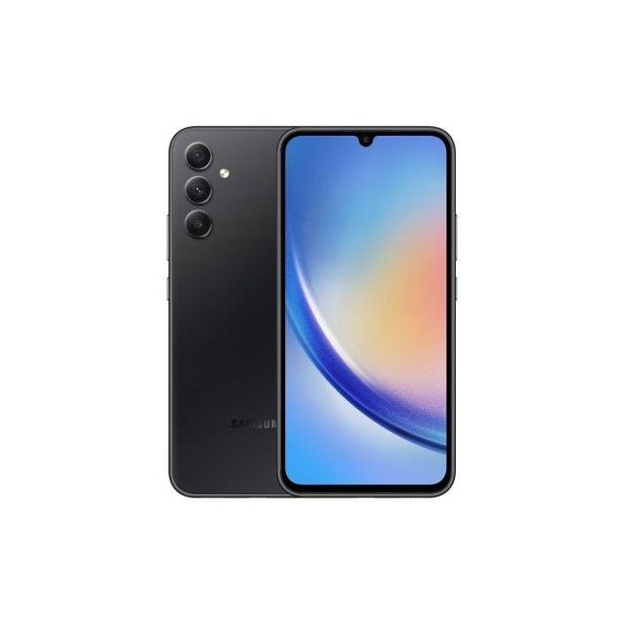 Samsung SM-A346BZKAEEB Galaxy A34 5G Smartphone 6GB RAM 128GB Negro Grafito Pantalla Super AMOLED 6.6" 120Hz Cámara 48MP OIS Batería 5000mAh Samsung SM-A346BZKAEEB Galaxy A34 5G Smartphone 6GB RAM 128GB Negro Grafito Pantalla Super AMOLED 6.6" 120Hz Cámara 48MP OIS Batería 5000mAh
