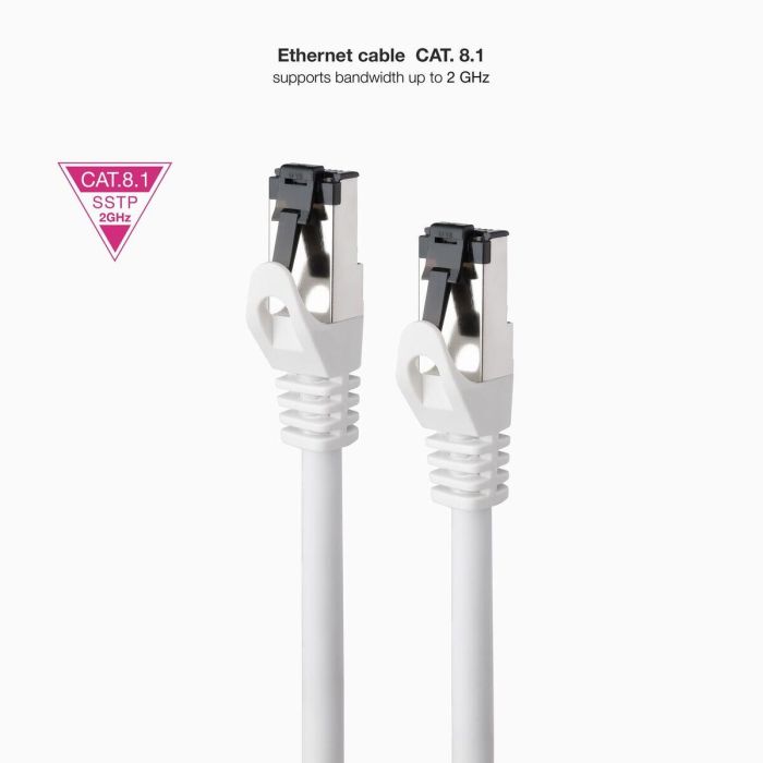 Cable USB NANOCABLE 10.20.2002-W Blanco 2 m 3