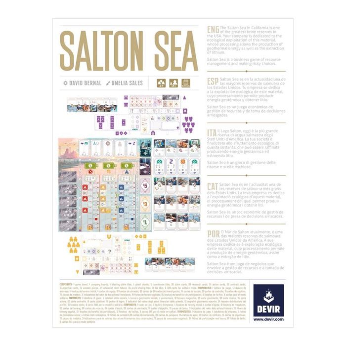 Devir Juego de Mesa Salton Sea - Estrategia Geotérmica para 1-4 Jugadores, 14+ Años, 120 Min 2 Devir Juego de Mesa Salton Sea - Estrategia Geotérmica para 1-4 Jugadores, 14+ Años, 120 Min 2