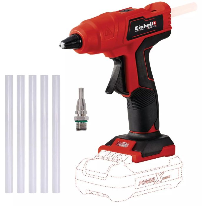 Pistola Termofusible Einhell TE-CG 18 Li-Solo 1