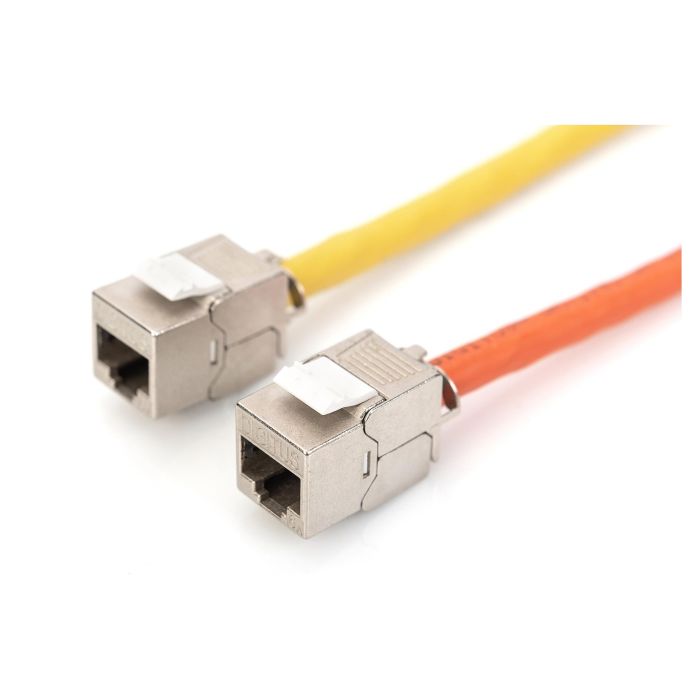 Digitus DN-93615 CAT 6A Keystone Jack, shielded, tool free connection, para instalaciones de red de alta calidad y futuras Digitus DN-93615 CAT 6A Keystone Jack, shielded, tool free connection, para instalaciones de red de alta calidad y futuras