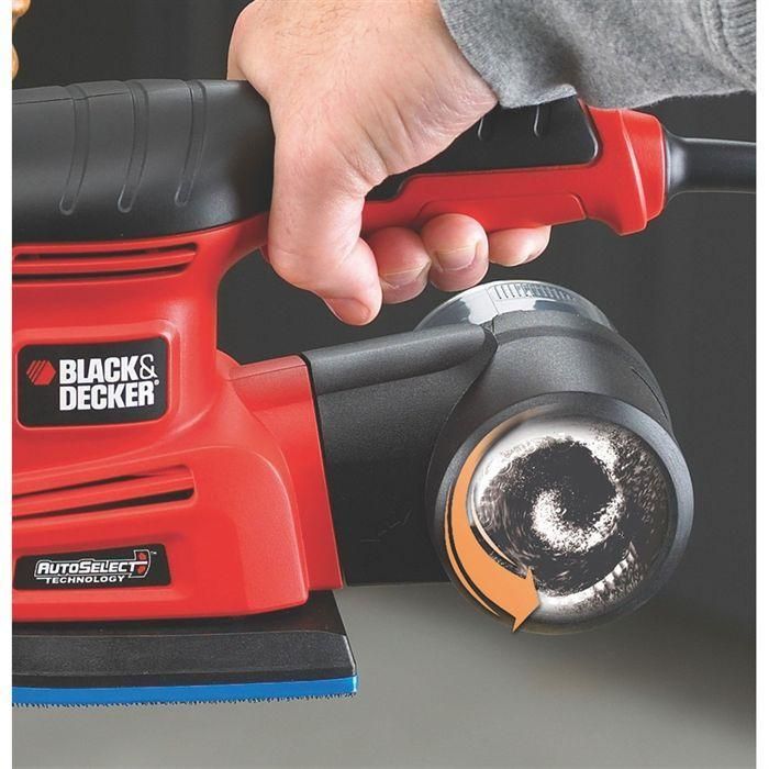 Black + Decker Multi-lijadora 4 en 1 AutoSelect 220W | Ajuste automático de velocidad | Cambio de base sin herramientas 3 Black + Decker Multi-lijadora 4 en 1 AutoSelect 220W | Ajuste automático de velocidad | Cambio de base sin herramientas 3