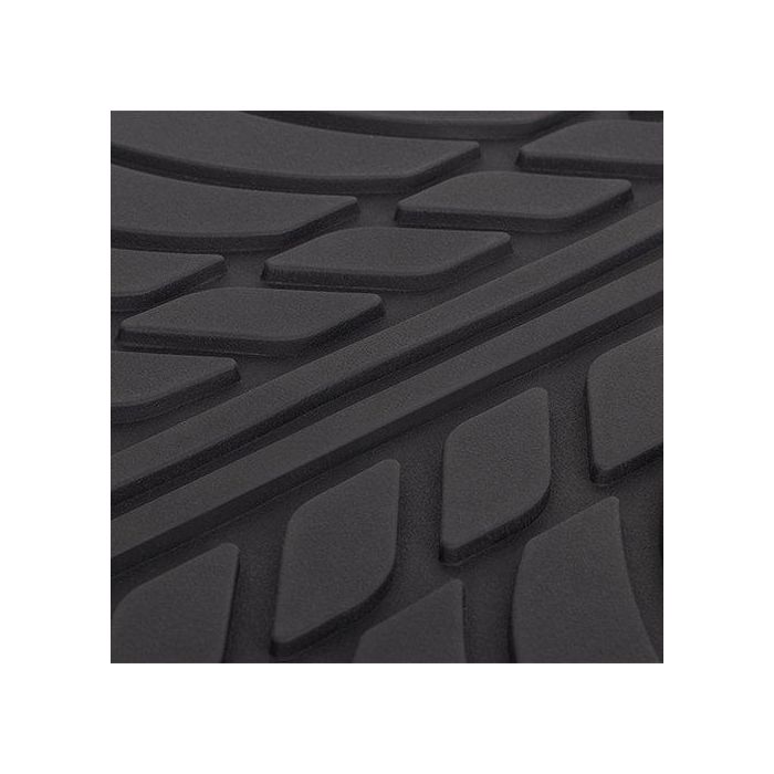 Abc SPCF507RD Juego de 4 Alfombras Universales para Coche 100% PVC Rojo, diseño deportivo y fáciles de limpiar 2