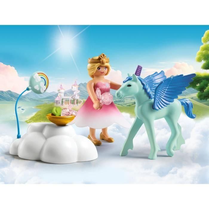 Playmobil 71802 Fiesta De Cumpleaños De Pegaso: Set de Juego con Potro, Princesa y Pedestal de Nubes Mágico +4 años 1 Playmobil 71802 Fiesta De Cumpleaños De Pegaso: Set de Juego con Potro, Princesa y Pedestal de Nubes Mágico +4 años 1