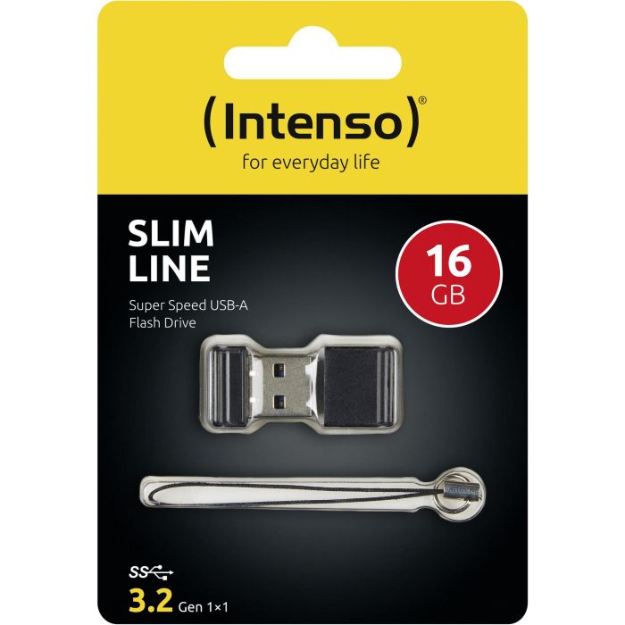 Memoria USB INTENSO Slim Line 16 GB Negro 5