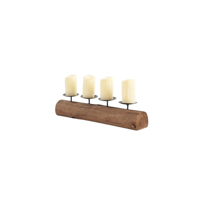 Portavela Vintage DKD Home Decor Marron Negro 8 x 9 x 40 cm (2 Unidades) 0 Portavela Vintage DKD Home Decor Marron Negro 8 x 9 x 40 cm (2 Unidades) 0